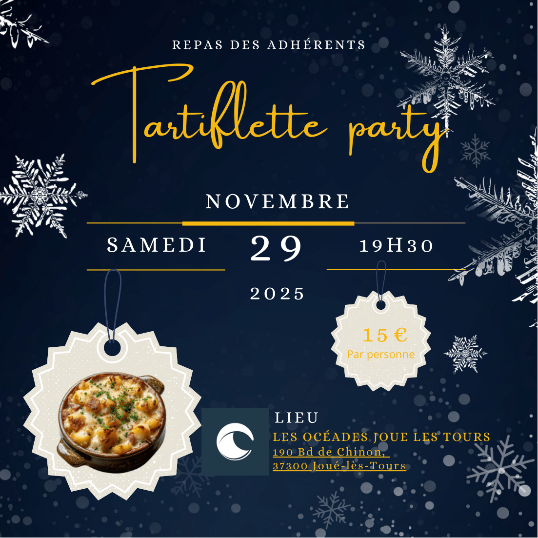 Repas de fin d'année des adhérents UCAJ