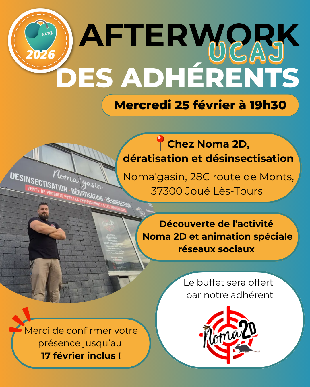Afterwork des adhérents 2026 chez Noma 2D